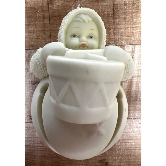 Snowbabies Bisque Ornament Drummer Boy Figurine In Original Box - Picture 1 of 7